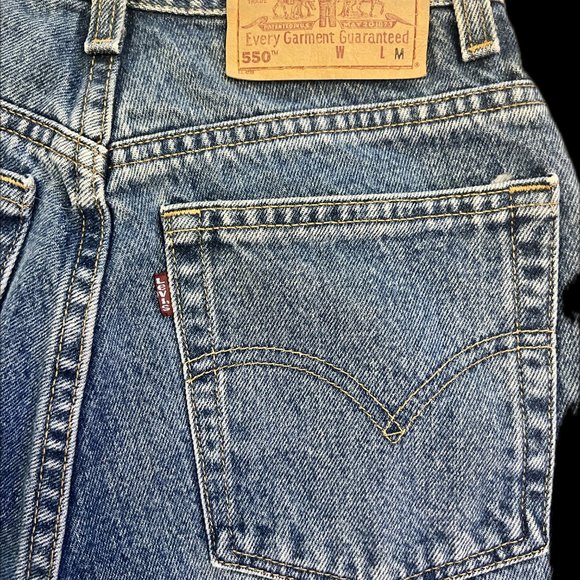 VTG Vintage Levi's 550 Mom Jeans Women's 8 Relaxed Fit Tapered Leg USA Made - Picture 4 of 5